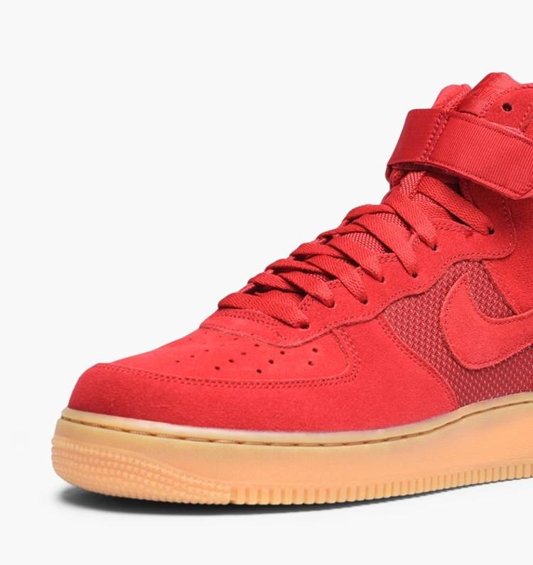 Shop Nike Air Force 1 High '07 Lv8 Chenille Swoosh 806403-603 red