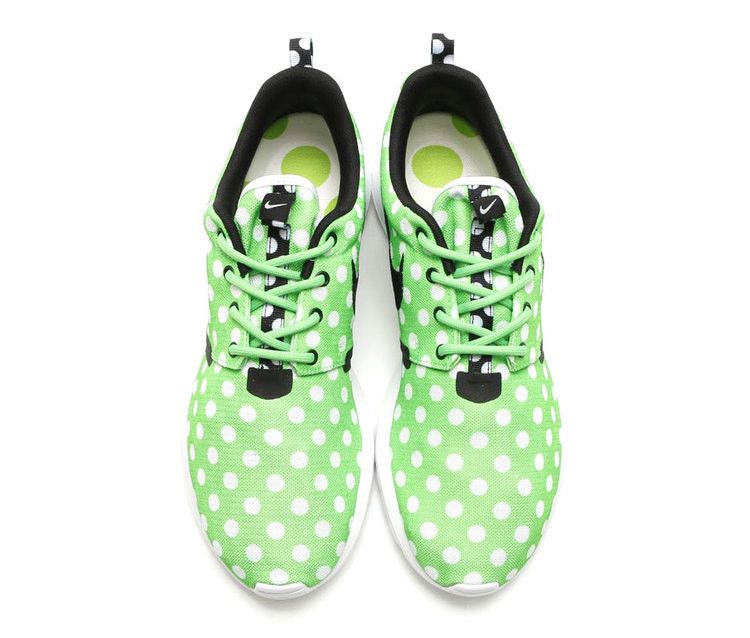 Nike Roshe NM QS Running Shoes Mens Sz 9 Green Polka Dot Sneakers 810857-300 Nike Roshe NM QS Running Shoes Mens Sz 10.5 Green Polka Dot  main image 3