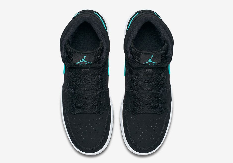 Pre-owned Air Jordan 1 Retro High Bg 'hyper Jade' In Black