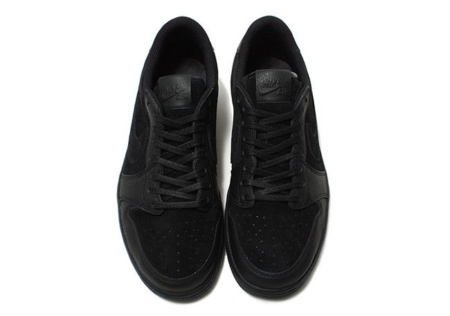 AIR JORDAN AIR JORDAN 1 RETRO LOW OG PREMIUM 'TRIPLE BLACK'