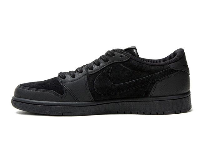 AIR JORDAN AIR JORDAN 1 RETRO LOW OG PREMIUM 'TRIPLE BLACK'