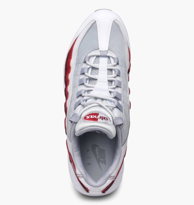 Nike Air Max 95 Essential White/Wolf Grey-Pure Platinum-Team Red -  749766-103