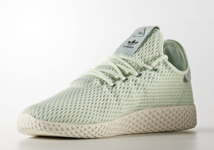 adidas Pharrell Williams Tennis Hu Shoes - Green - Women\'s Originals - Raw  Green / Raw Green / Off Whi…