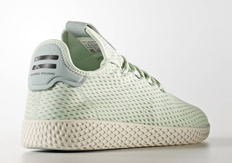 Pre-owned Adidas Originals Adidas Tennis Hu X Pharrell Williams Linen Green  (youth) In Linen Green/white