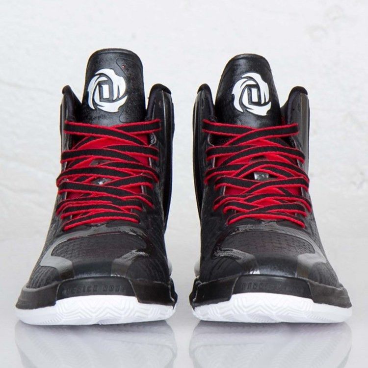 adidas Rose 3 Black/White/Light Scarlet