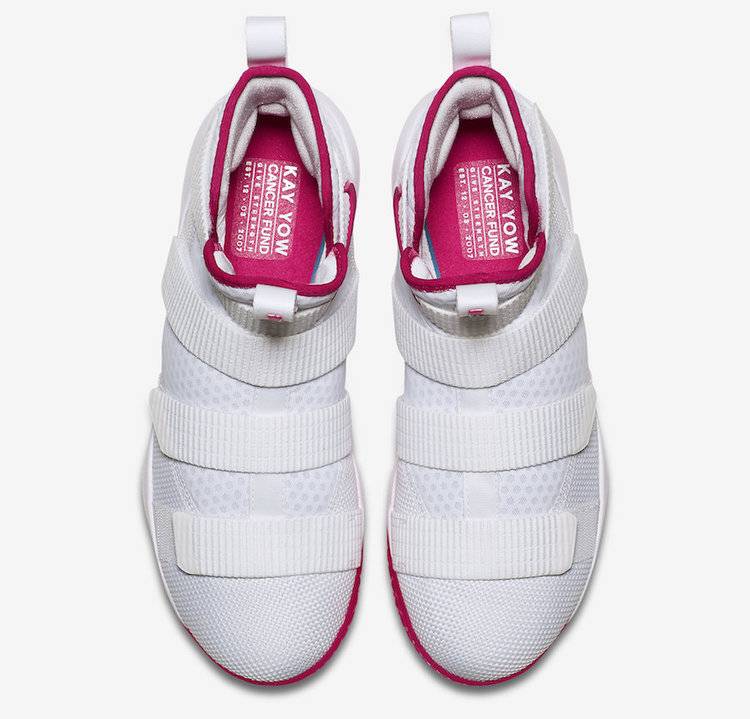 Pink James Lebron Soldier XI Kay Yow Breast Cancer Awareness Pre School Size 11.0 C White 