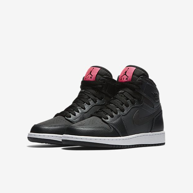 Pre-owned Air Jordan 1 Retro High Gs 'black Pink'