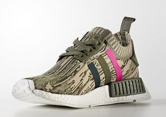 Buy Adidas Wmns NMD_R1 Primeknit 'Green Glitch Camo' - BY9864 | GOAT