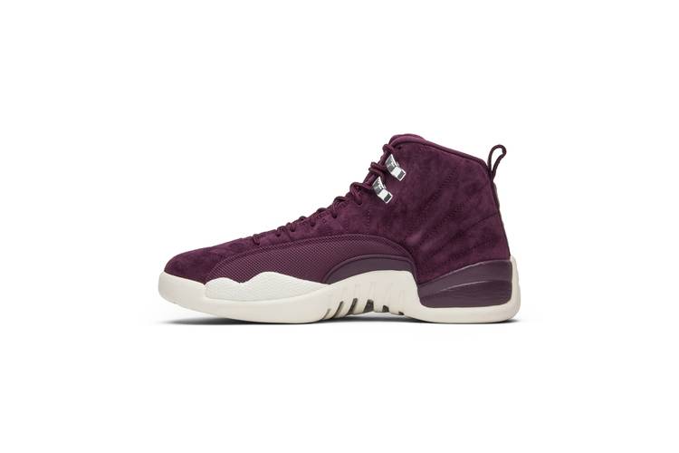 burgundy and white 12s