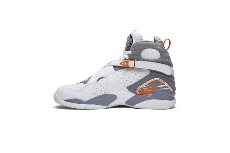 orange and white retro 8