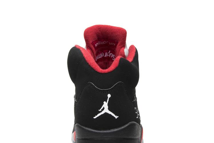 Supreme x Air Jordan 5 Retro 'Black' | GOAT