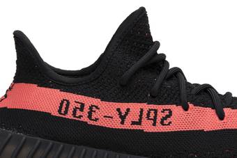 yeezy boost 350 v2 black white red