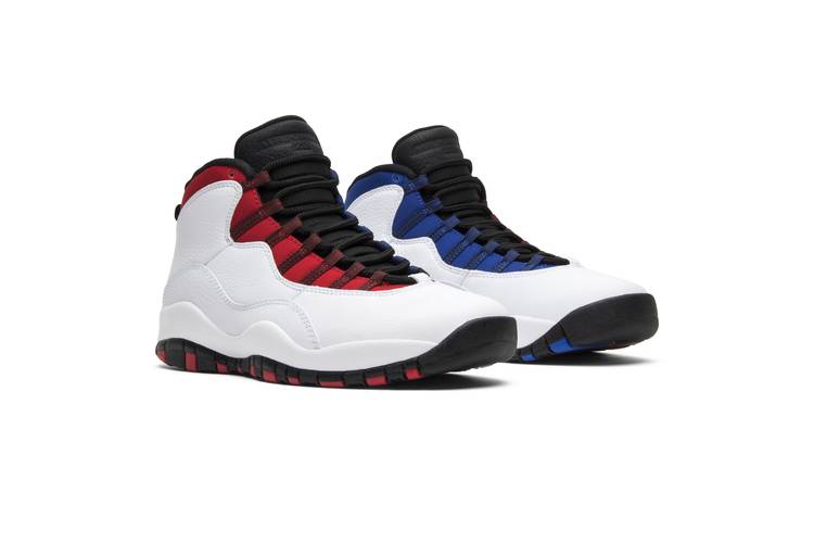 red white and blue jordan 10s