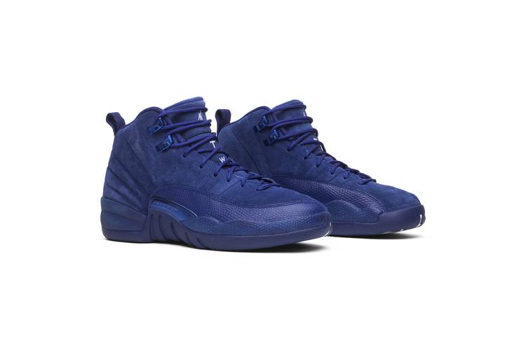 blue suede jordan 12