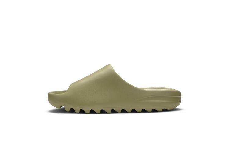 olive green yeezy slides