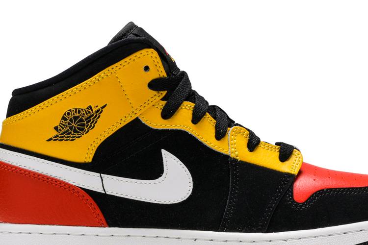 air jordan 1 yellow orange black