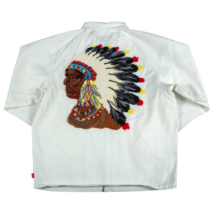 Supreme Chief Harrington Jacket 'White' | GOAT