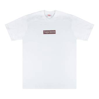 Supreme x Swarovski Box Logo T-Shirt 'White'
