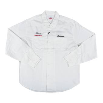 Supreme x Honda Fox Racing Work Shirt 'White'