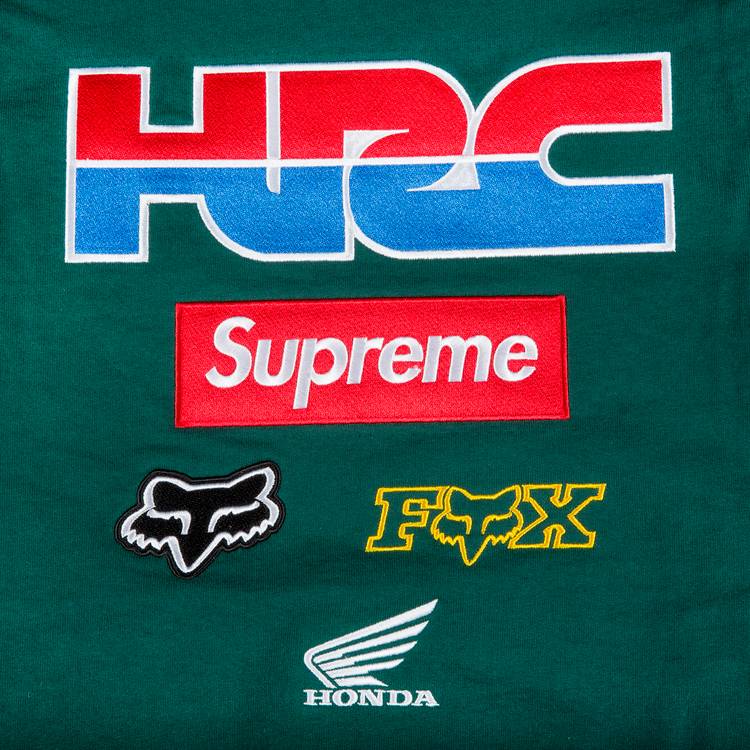 Supreme x Honda Fox Racing Crewneck 'Green' | GOAT