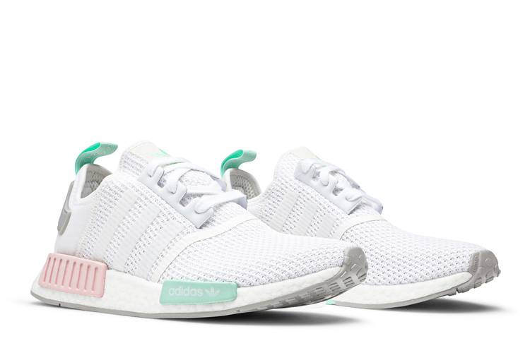 adidas nmd white mint green