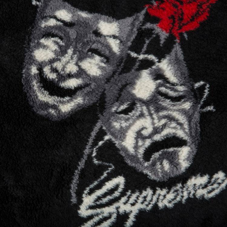 Supreme Drama Mask Fleece Jacket 'Black' | GOAT