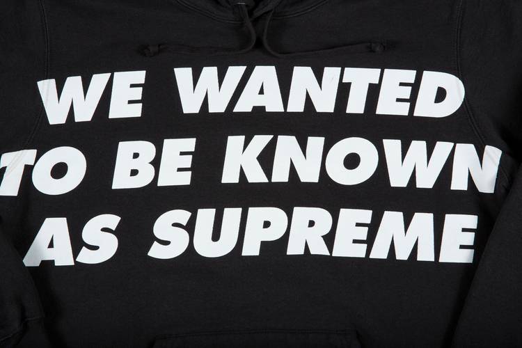 Supreme Known As Hooded Sweatshirt 'Black' | GOAT