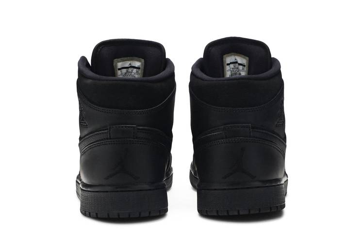 Nike Air Jordan 1 Mid Triple Black (womens 8.5) - Great condition/barely worn/li