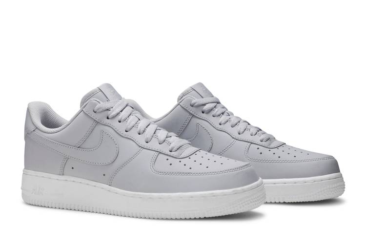 Mens Nike Air Force 1 Low Wolf Gray AA4083-010 Leather Shoes Sneakers Size 8.5 M