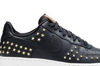 black air force 1 with gold stars