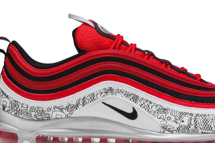 Nike, Shoes, Nike Air Max 97 Jayson Tatum The Deuce Red Black White