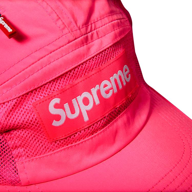 Supreme Zip Mesh Camp Cap 'Bright Pink' | GOAT