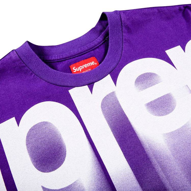 Supreme Bleed Logo Short-Sleeve Top 'Purple' | GOAT