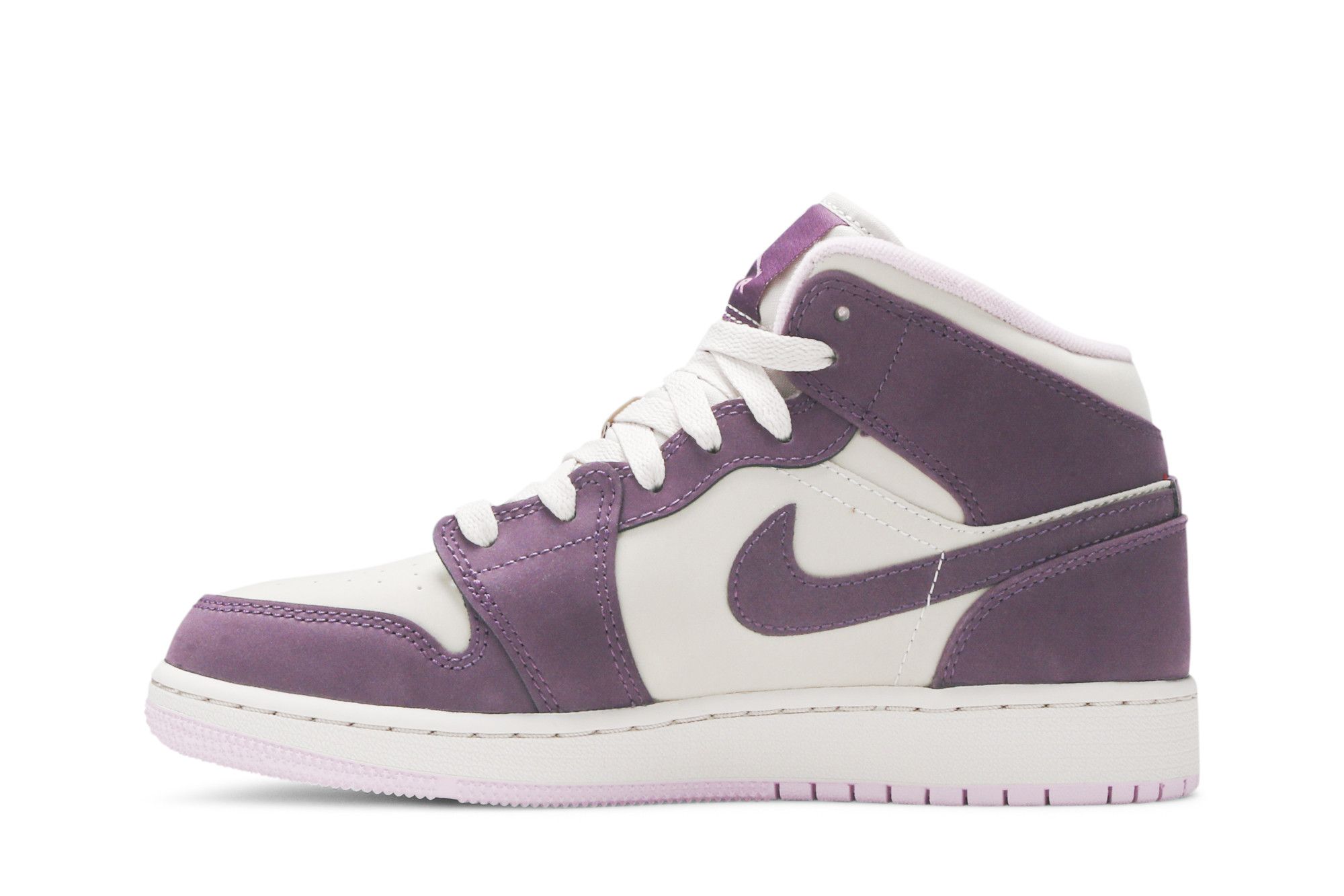 Pre-owned Air Jordan 1 Retro Mid Gs 'pro Purple'