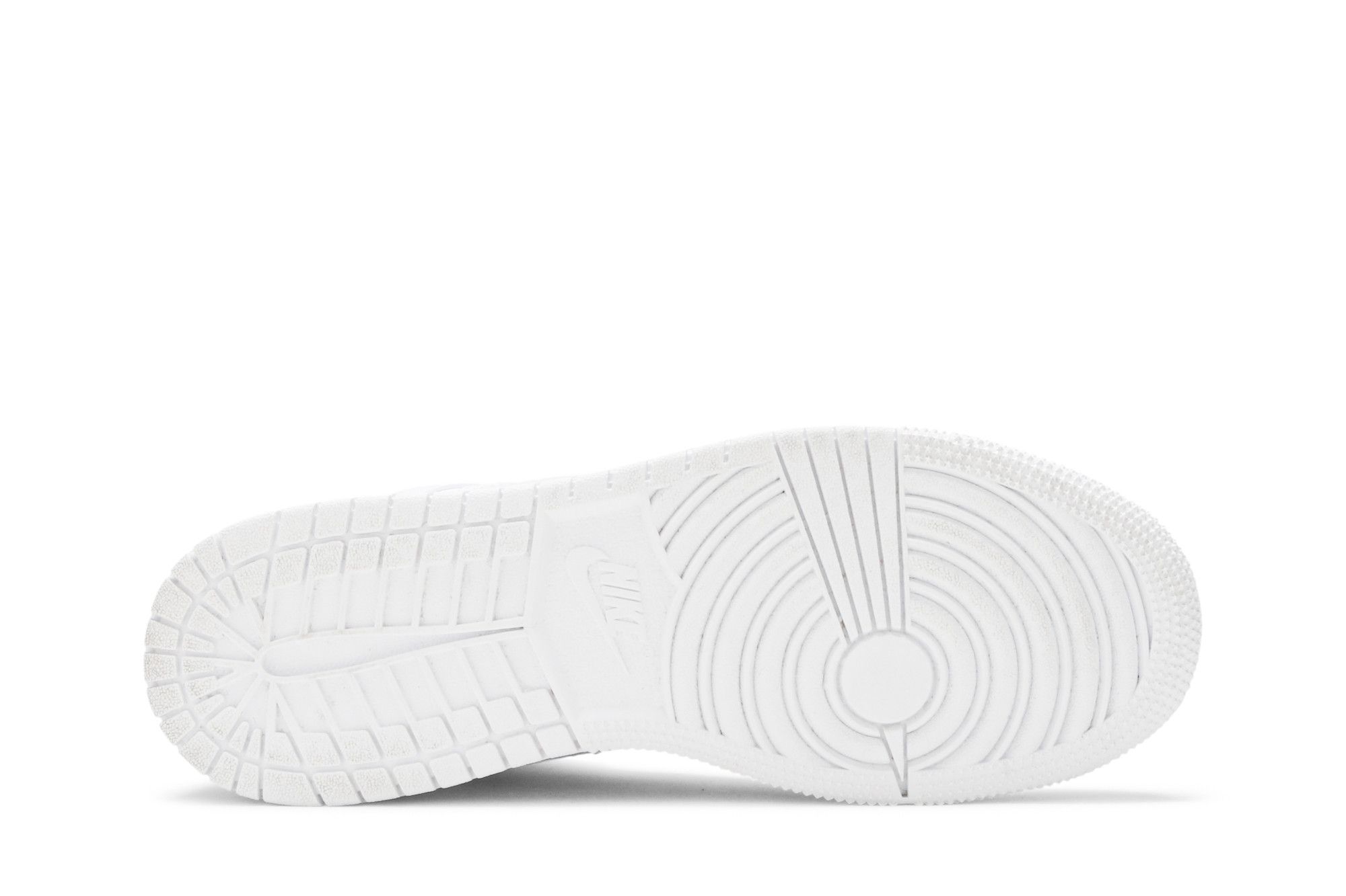 Pre-owned Air Jordan 1 Mid Gs 'triple White'