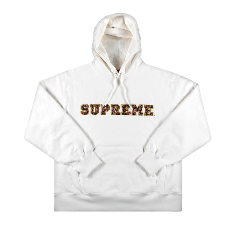 Buy Supreme Jewels Hooded Sweatshirt 'White' - FW20SW33