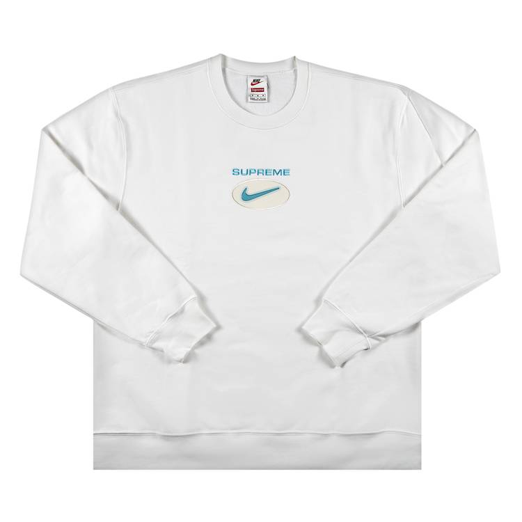 Buy Supreme x Nike Jewel Crewneck 'White' - FW20SW87 WHITE | GOAT