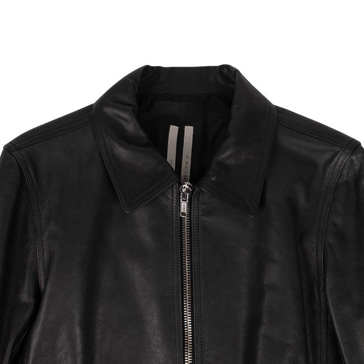 Buy Rick Owens Leather Rotterdam Jacket 'Black' - RU19F4746 LCW 09