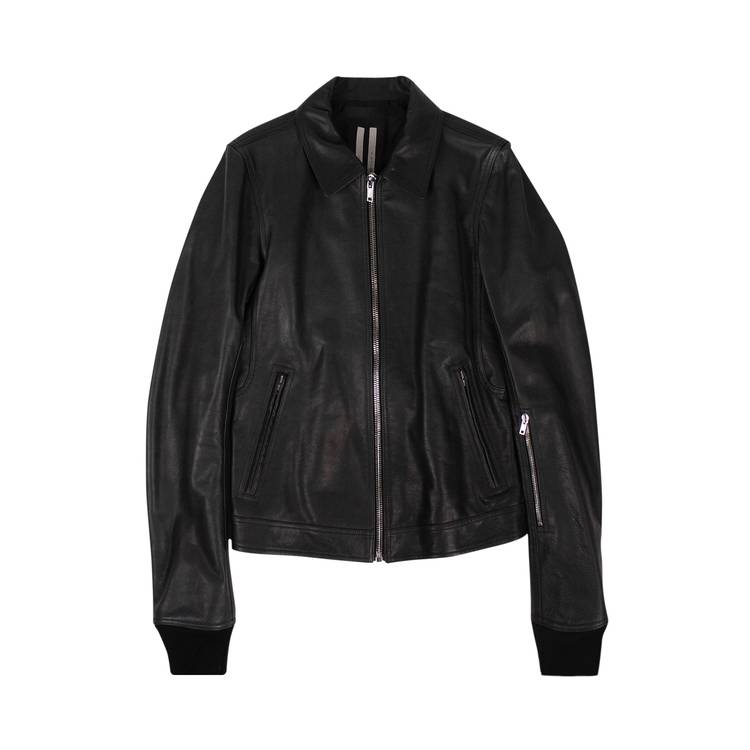 Buy Rick Owens Leather Rotterdam Jacket 'Black' - RU19F4746 LCW 09 