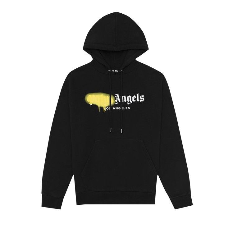 Palm Angels Los Angeles Sprayed Logo Hoodie 'Black/Yellow' - Palm Angels |  Buy Authentic Hoodies | Culture Circle