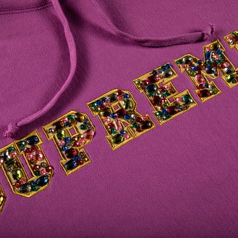 Buy Supreme Jewels Hooded Sweatshirt 'Bright Purple' - FW20SW33