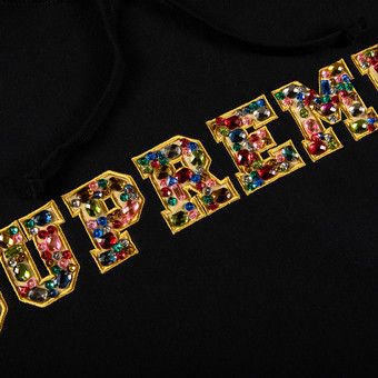 トップス SUPREME 18aw Jewels Hooded Sweatshirt Supreme Jewels Hooded Sweatshirt Cream Men's - FW18 - US