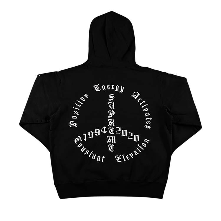 Buy Supreme Peace Hooded Sweatshirt 'Black' - FW20SW78 ...