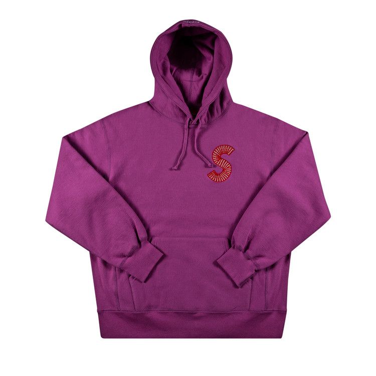Supreme S Logo Hooded Sweatshirt 'bright Purple'