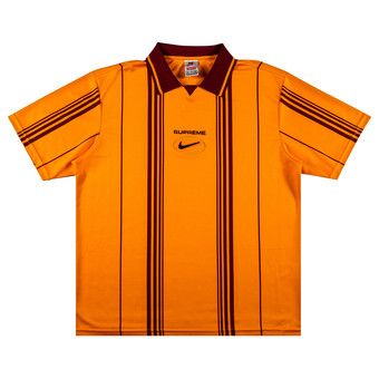 Buy Supreme x Nike Jewel Stripe Soccer Jersey 'Orange