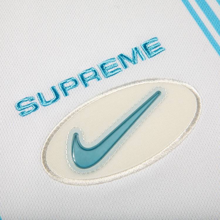 Supreme x Nike Jewel Stripe Soccer Jersey 'White'