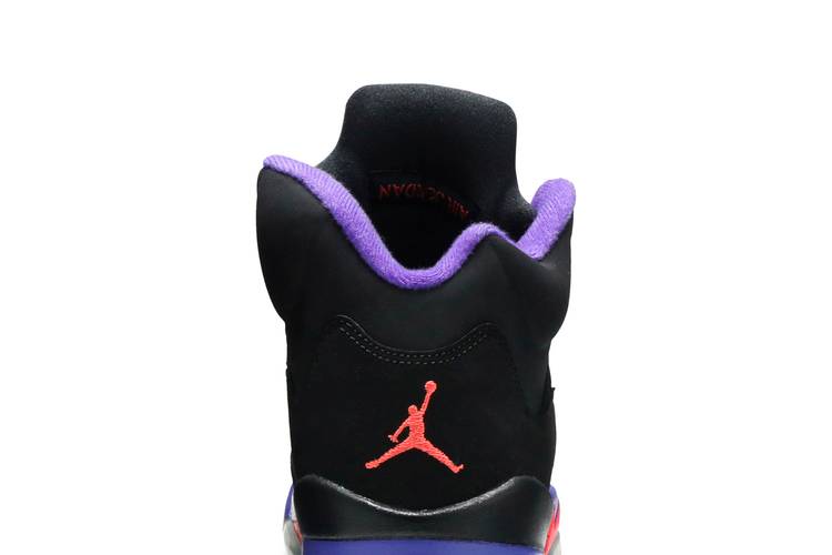 Nike Air Jordan V 5 Retro Toronto Raptors Black Purple Unisex Shoes 440892  - 017 - Ariss-euShops - Жіночі кросівки nike air jordan 1 retro high white  black pink
