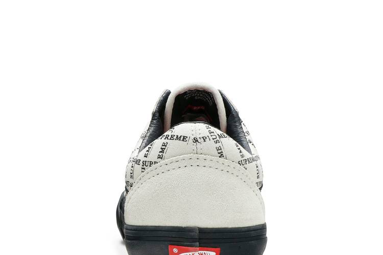 Vans Supreme X Old Skool Pro 'logo Pattern - White' for Men