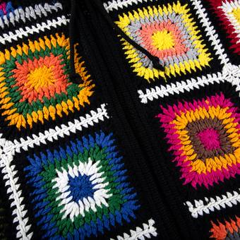 Buy Supreme Crochet Hooded Zip Up Sweater 'Multicolor