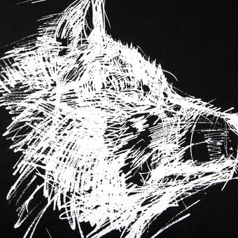 Supreme x Yohji Yamamoto Scribble Wolf Tee 'Black' | GOAT